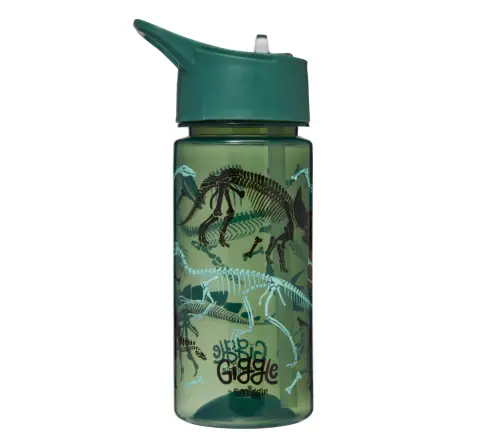 Smiggle Giggle 6 Collection Water Bottle 450 ml For Kids Age 3Y+, Green