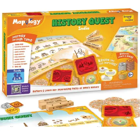 Imagimake Mapology History Quest India MP72, 7Y+