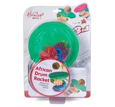 Hamleys African Detachable Drum Racket, 3 in 1 Game, 3Y+