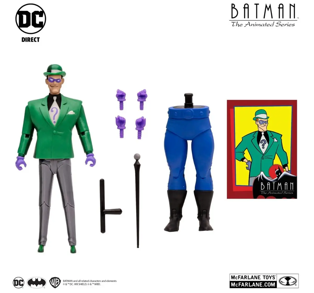 McFarlane Toys DC Comics Batman Animated Series - The Riddler Figure, 15Y+