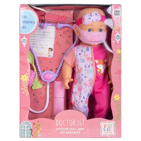 Baby Ellie Docter Set 7Pc Nurturing Dolls , 14 Inches, 3Y+