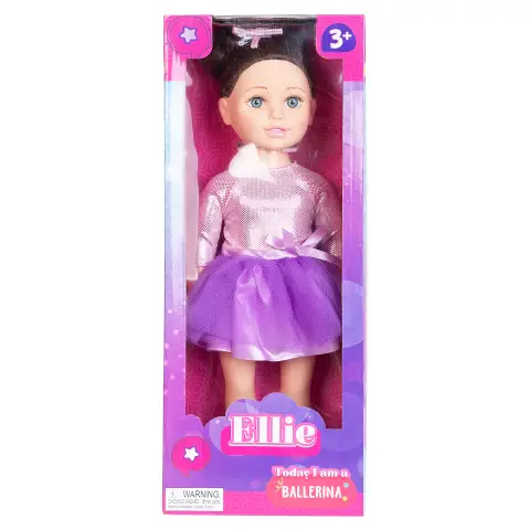 Ellie Milli Ballerina Doll, 18 Inches, 3Y+