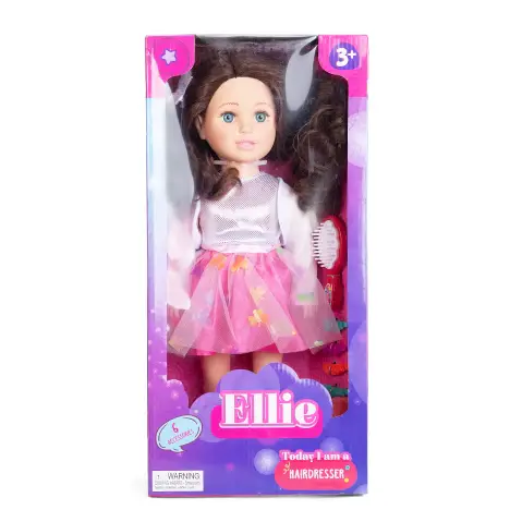 Ellie Roxy Doll With Hairplay, 18 Inches, 3Y+