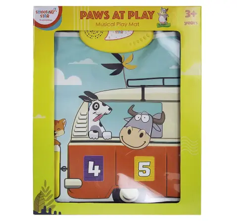 Shooting Star Paws at Play Musical Playmat for Kids 3Y+ | Infant Toys for kids