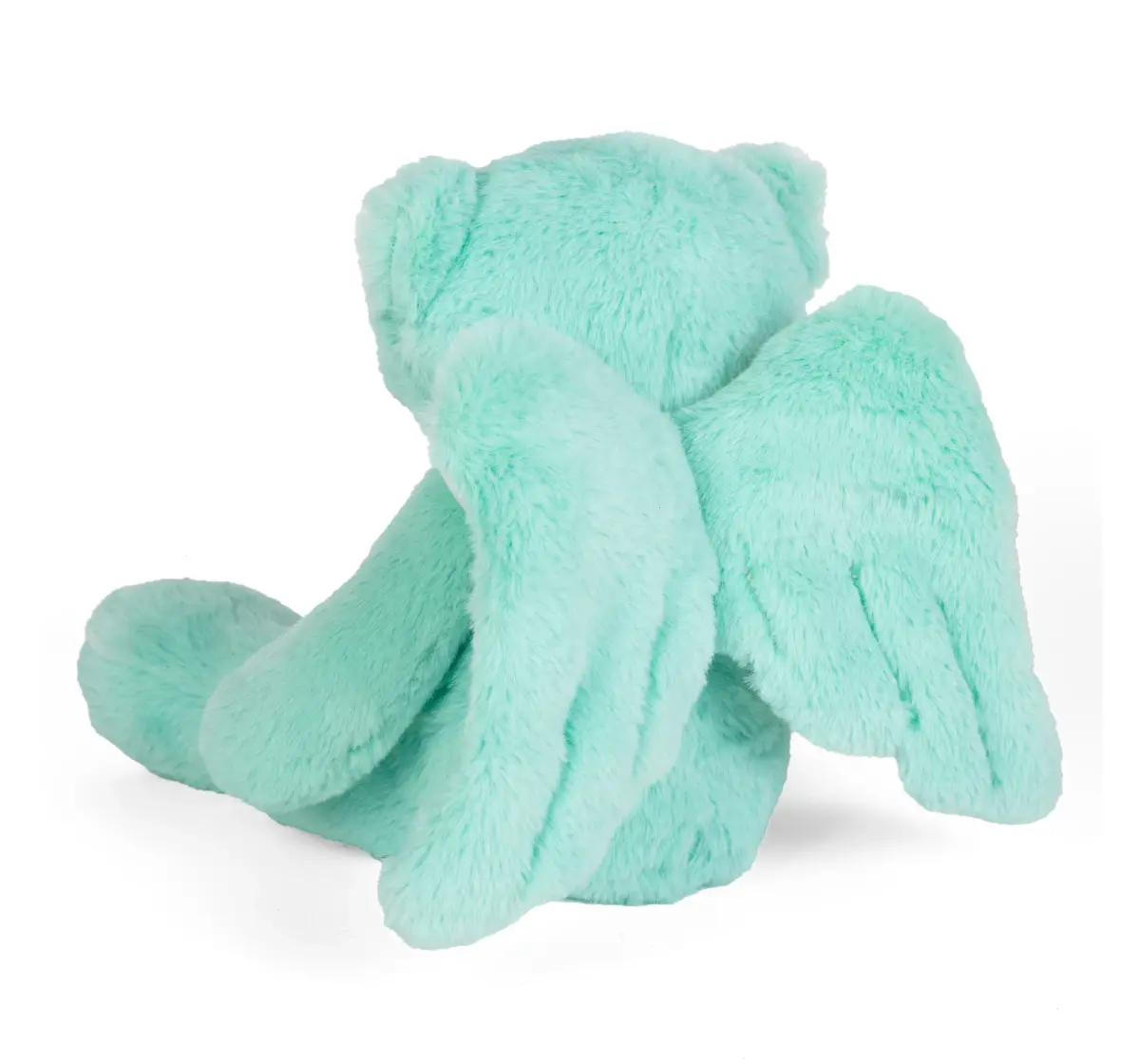 Fuzzbuzz Angel Bear 28cm Soft Toy, Cuddly Teddy Bear Plush Toy, Blue