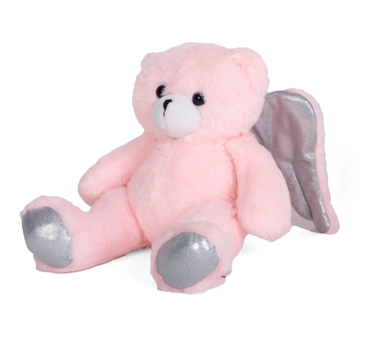 Fuzzbuzz Angel Bear 28cm Soft Toy, Cuddly Teddy Bear Plush Toy, Pink
