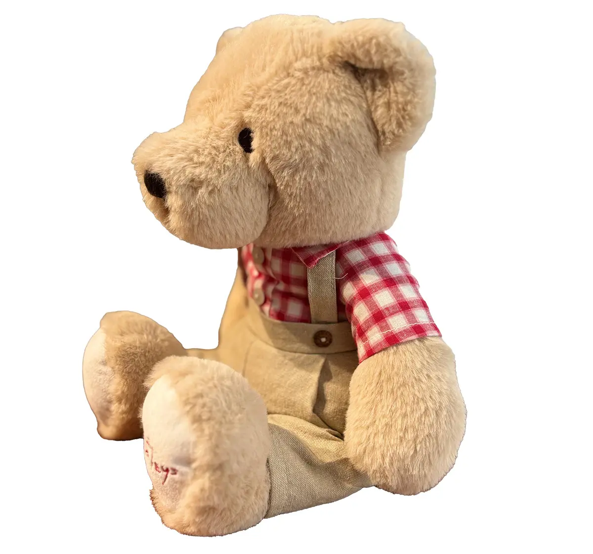 Hamleys 35cm Brit Boy Teddy Bear, Cute Cuddly Soft Toy, Valentine Special Bear, Beige, 3Y+