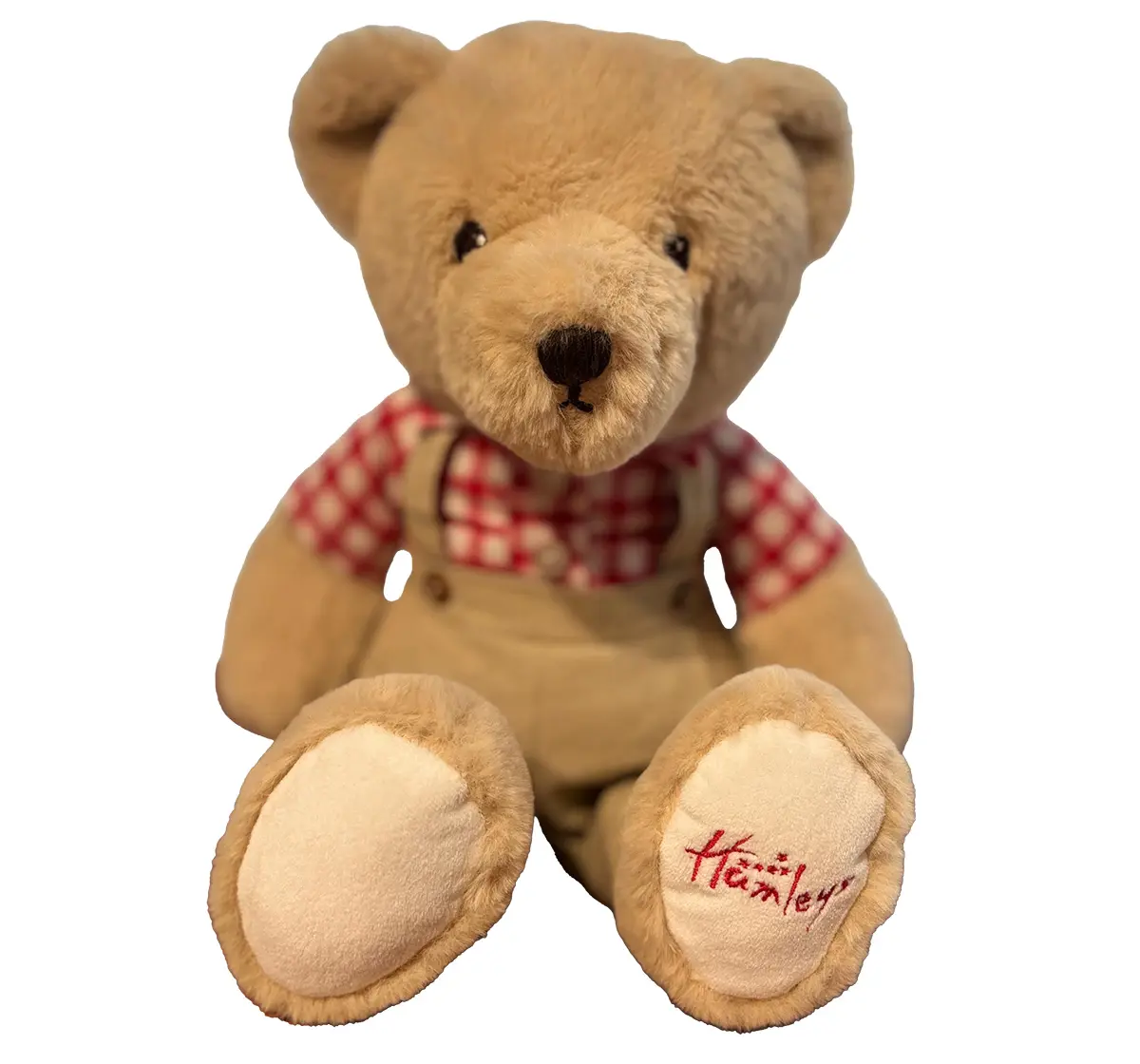 Hamleys 35cm Brit Boy Teddy Bear, Cute Cuddly Soft Toy, Valentine Special Bear, Beige, 3Y+