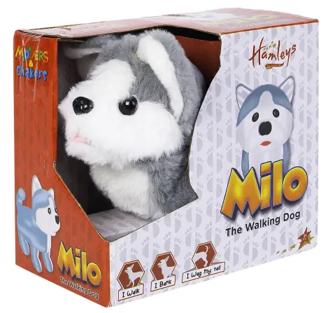 Hamleys Walking Talking Dog Milo, Interactive Toys for Kids, 3Y+