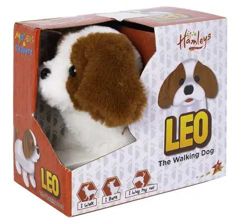 Hamleys Walking Talking Dog Leo, Interactive Toys for Kids, 3Y+