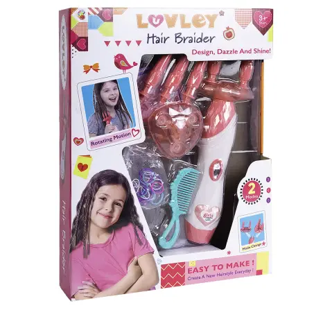 Luvley Hair Braider Tool Set with Accessories, 2 Modes, 3Y+