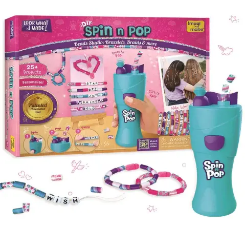 Imagimake DIY Spin n Pop - Beads Studio AC04, 7Y+