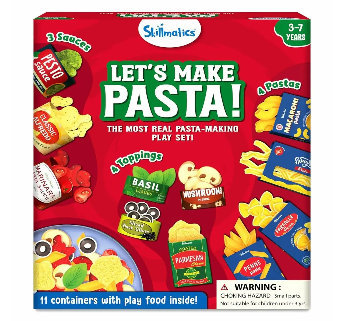 Skillmatics Let'S Make Pasta, Play Food For Realistic Pretend Play, 3Y+