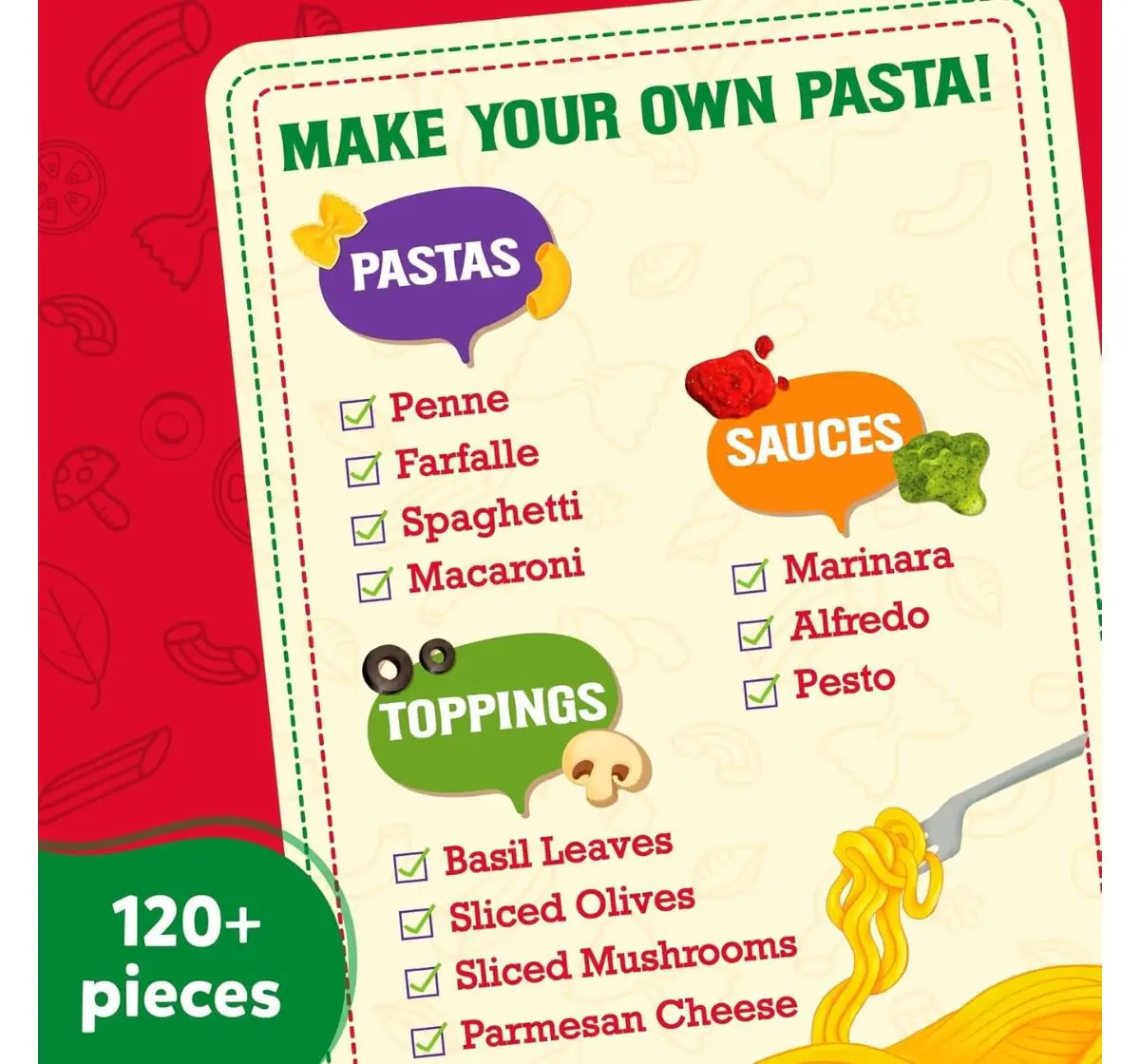 Skillmatics Let'S Make Pasta, Play Food For Realistic Pretend Play, 3Y+