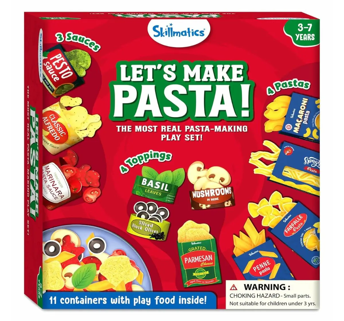 Skillmatics Let'S Make Pasta, Play Food For Realistic Pretend Play, 3Y+