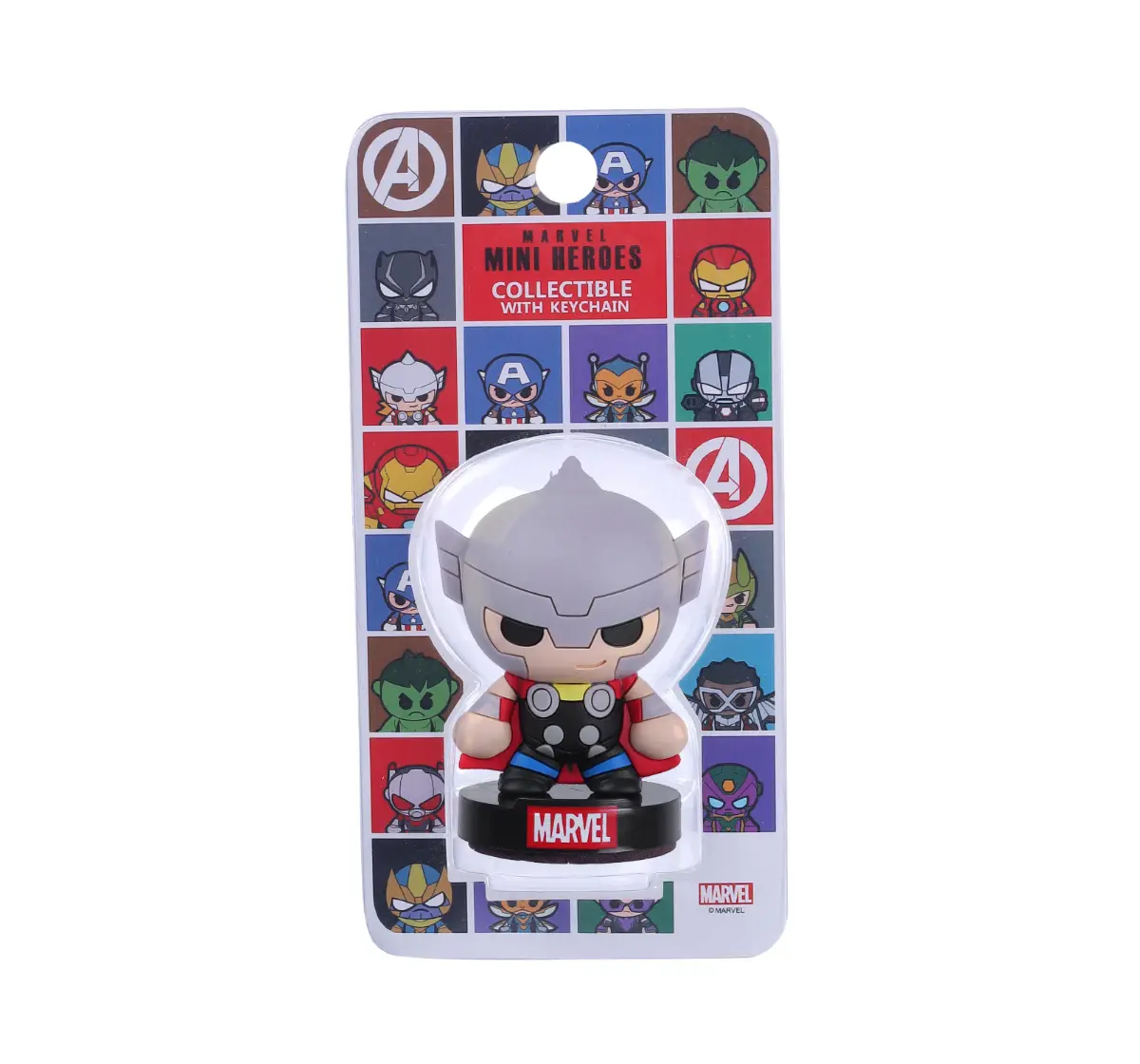 Marvel Thor 2 in 1 Action Figurine & Keychain, Collectible, 3Y+