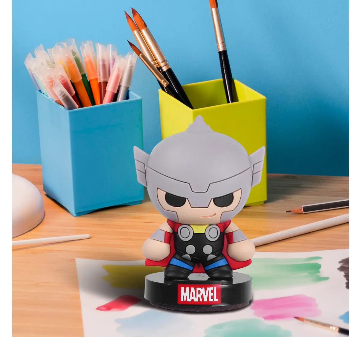 Marvel Thor 2 in 1 Action Figurine & Keychain, Collectible, 3Y+