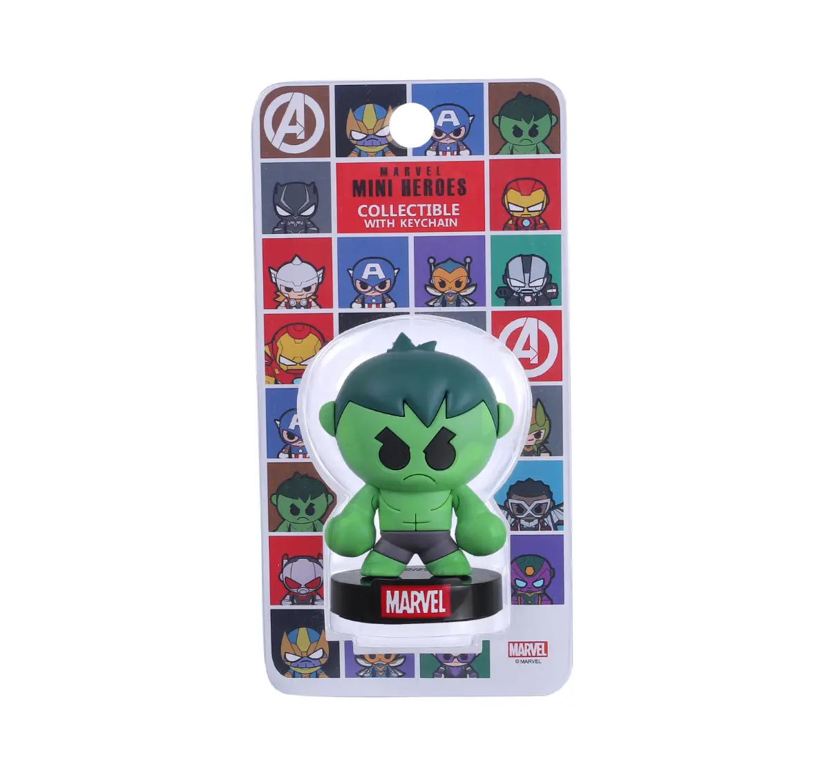 Marvel Hulk 2 in 1 Action Figurine & Keychain, Collectible, 3Y+
