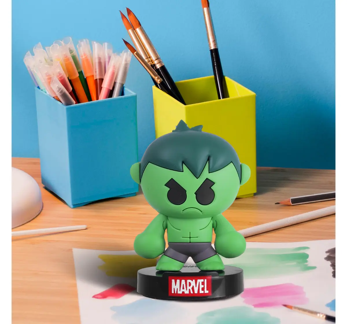 Marvel Hulk 2 in 1 Action Figurine & Keychain, Collectible, 3Y+