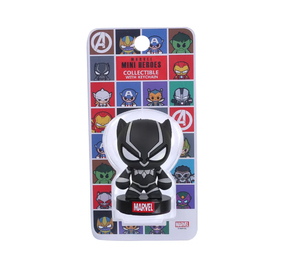 Marvel Black Panther 2 in 1 Action Figurine & Keychain, Collectible, 3Y+