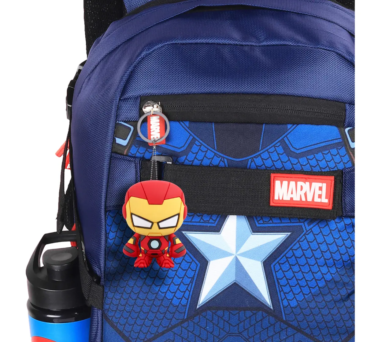 Marvel Iron Man 2 in 1 Action Figurine & Keychain, Collectible, 3Y+
