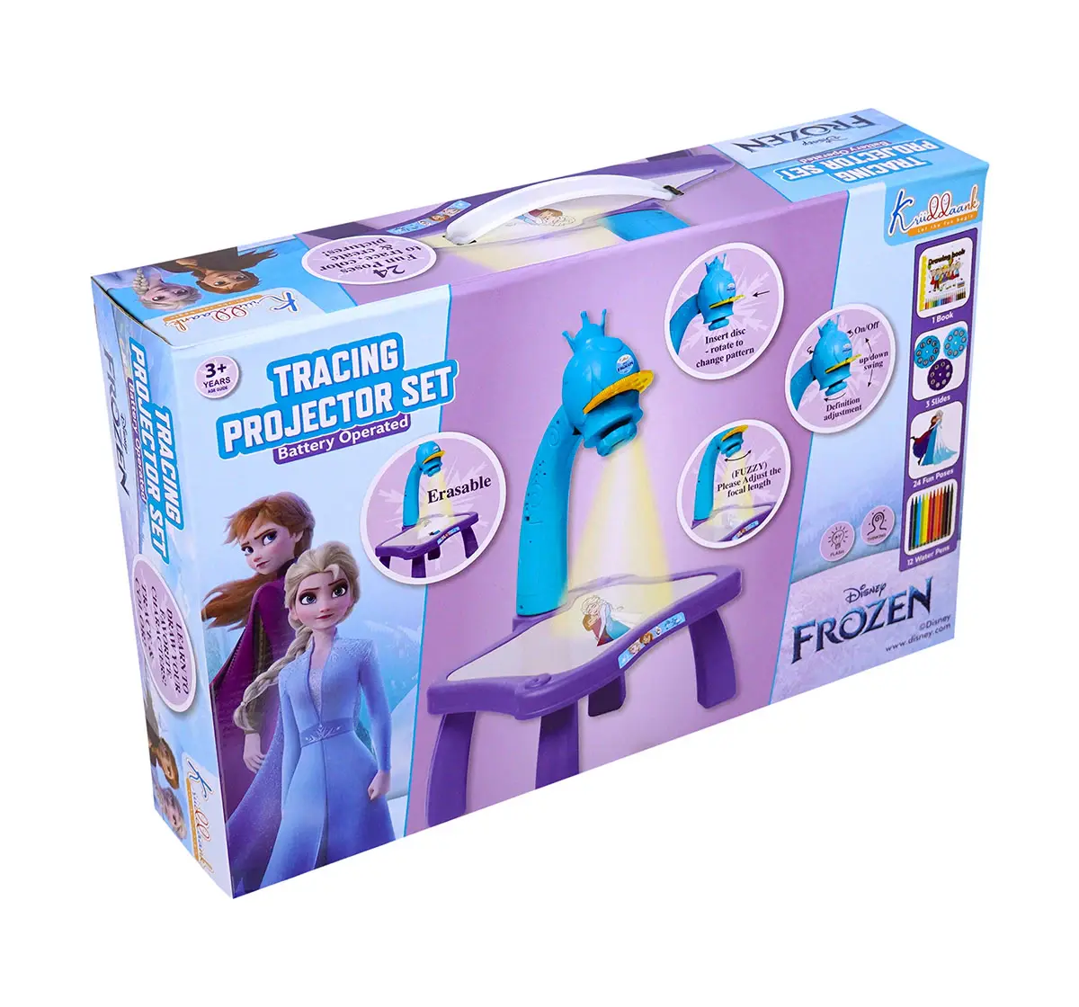 Kriiddaank Tracing Projector Set Frozen, 3Y+