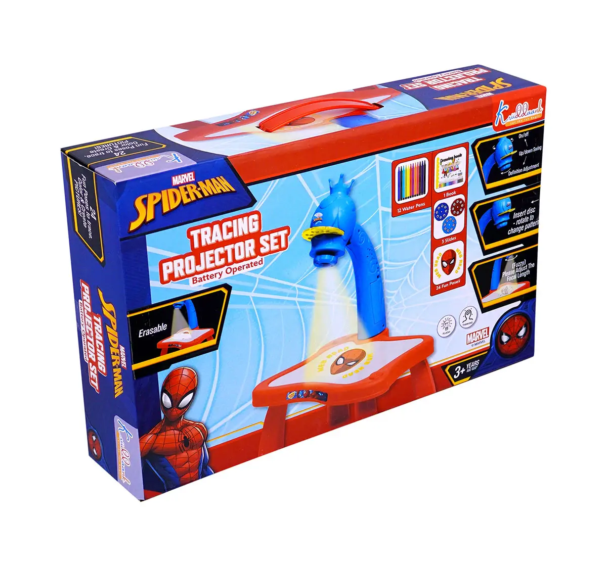 Kriiddaank Tracing Projector Set Spiderman, 3Y+