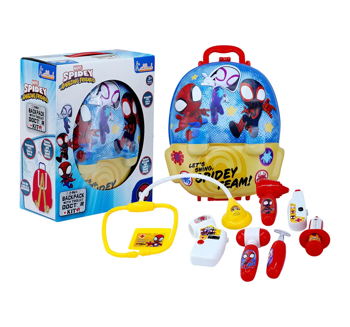 Kriiddaank Backpack Doctor Set Spiderman, 3Y+