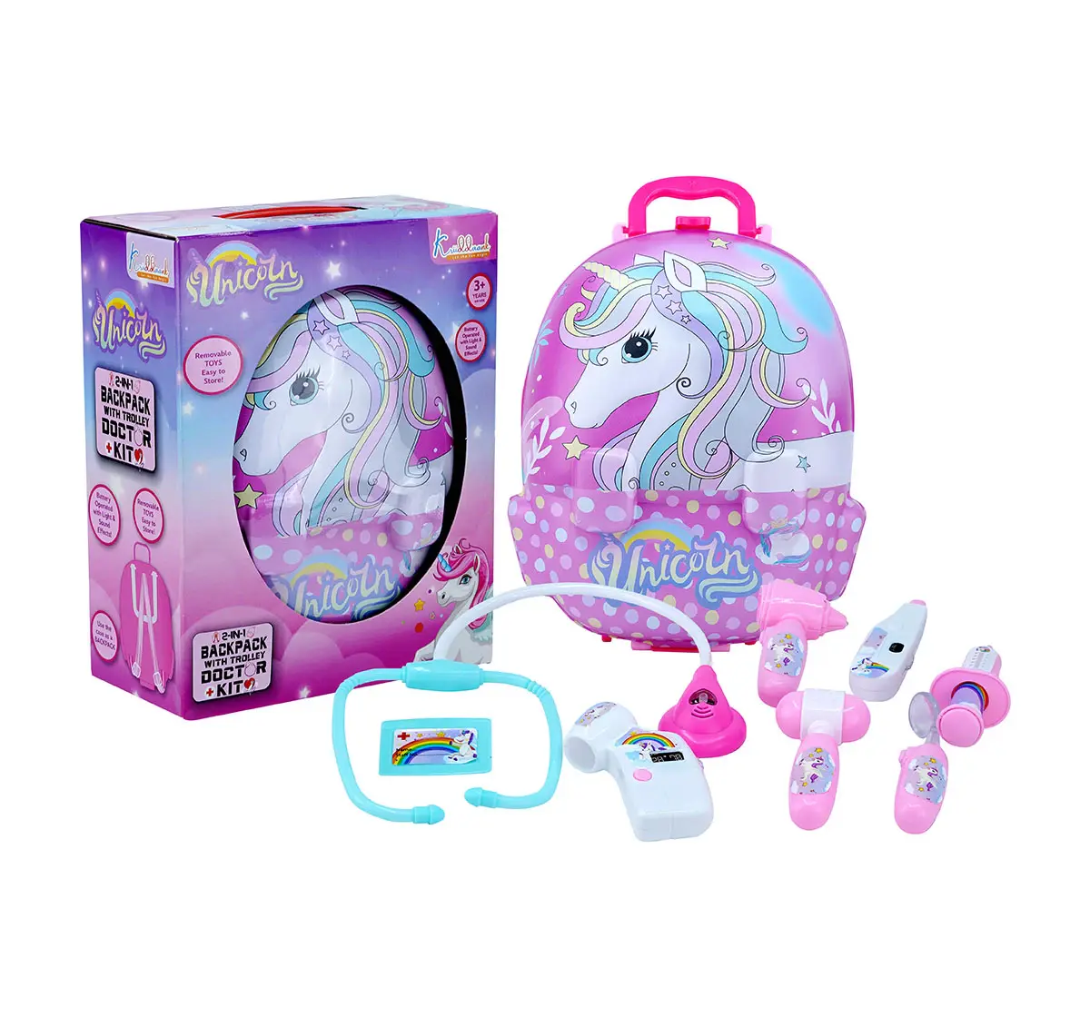 Kriiddaank Backpack Doctor Set Unicorn, 3Y+