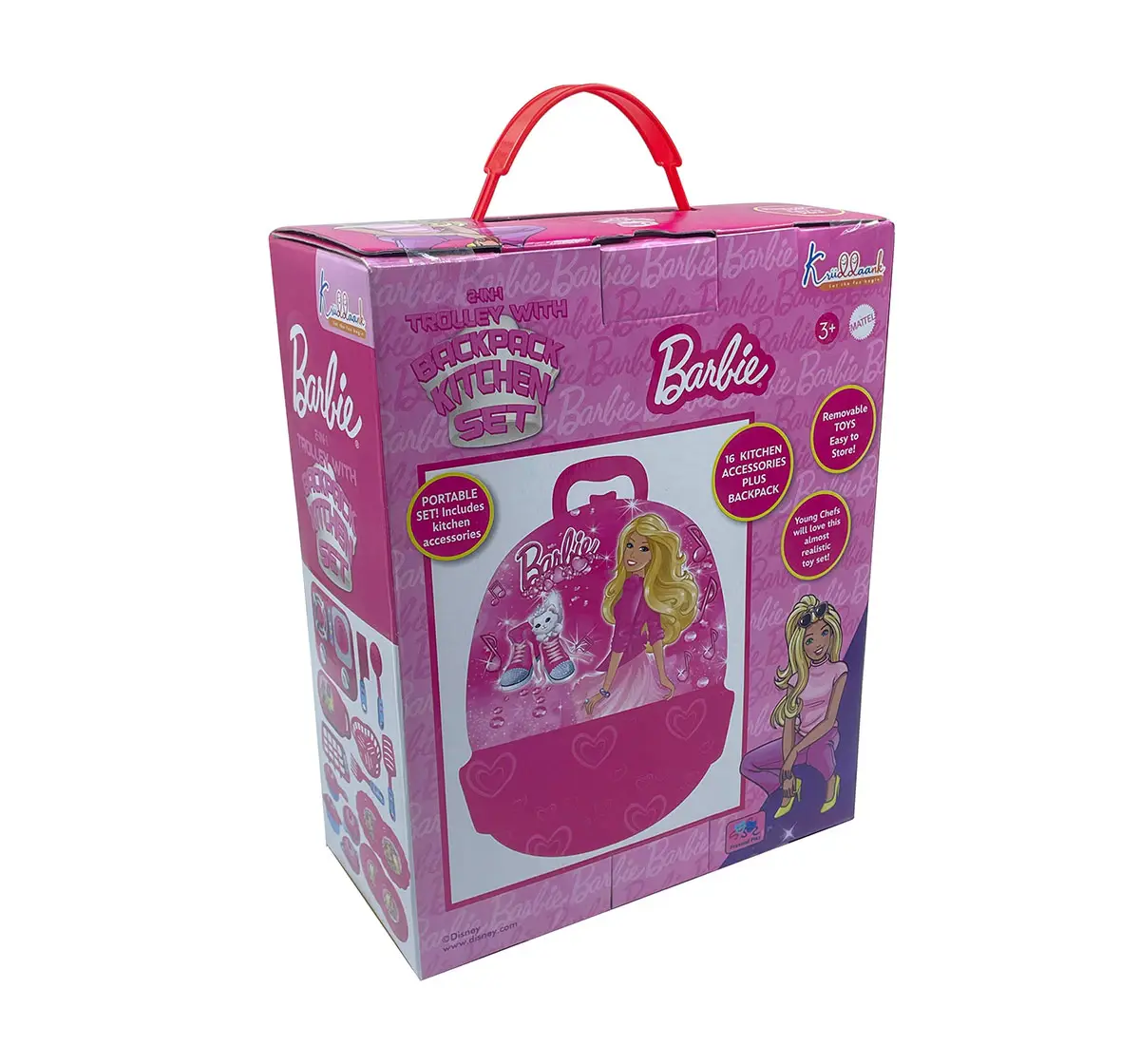 Kriiddaank Backpack Kitchen Set Barbie, 3Y+