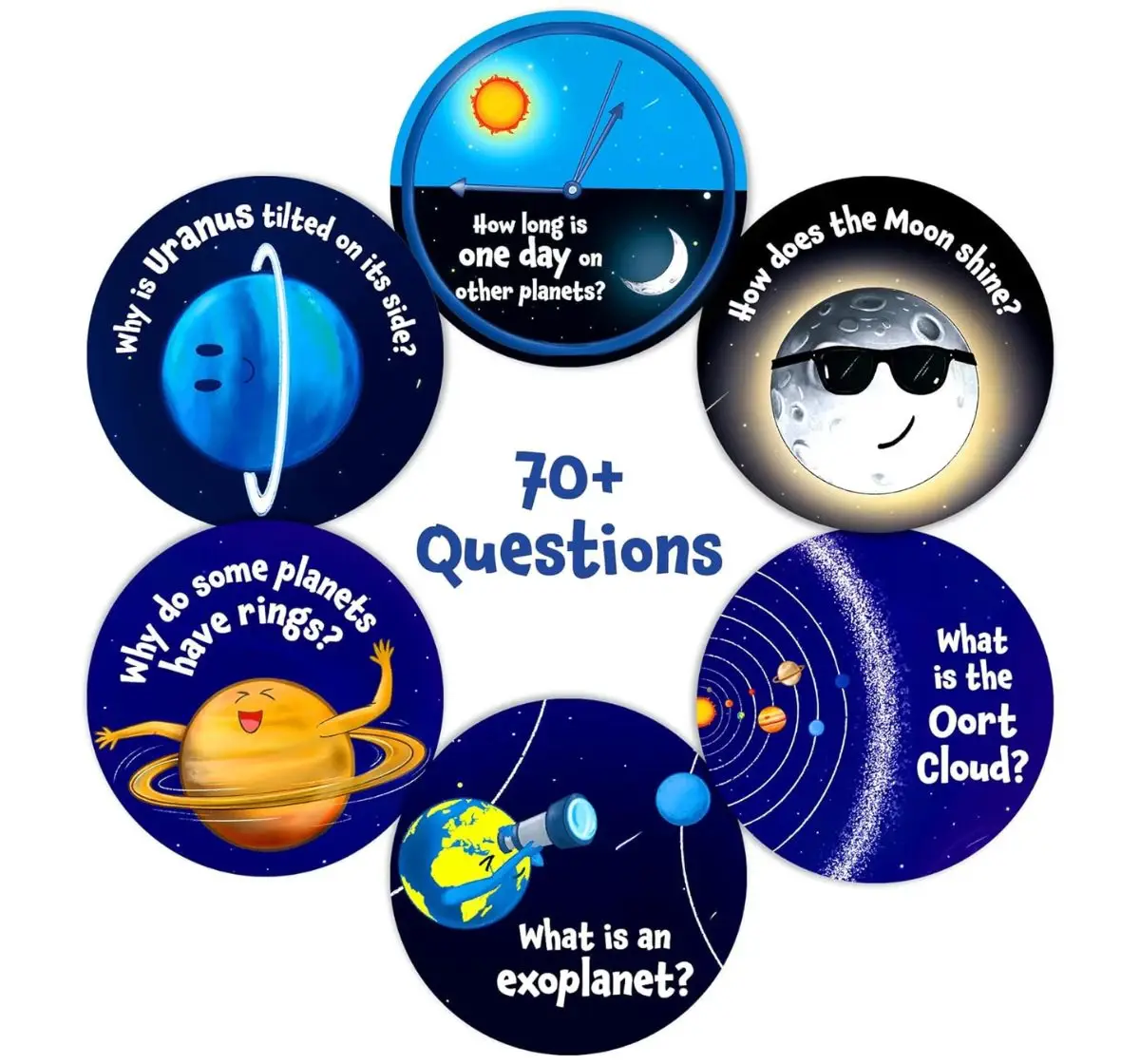 Skillmatics Flash Cards Science Snippets Kit, All About Space, 7Y+