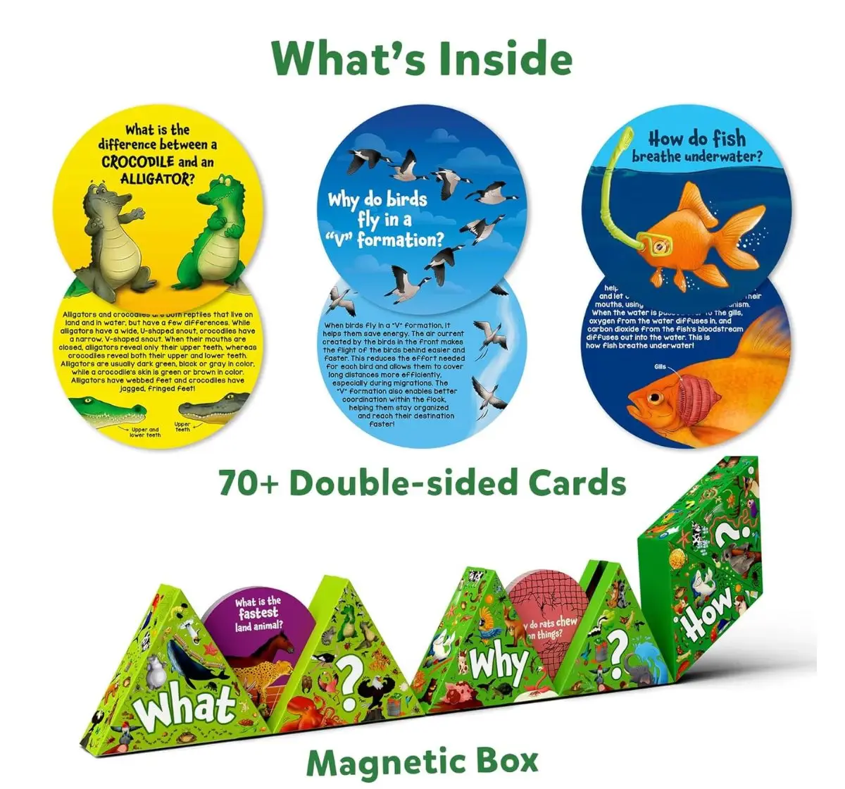 Skillmatics Flash Cards Science Snippets Kit, All About Animals, 7Y+