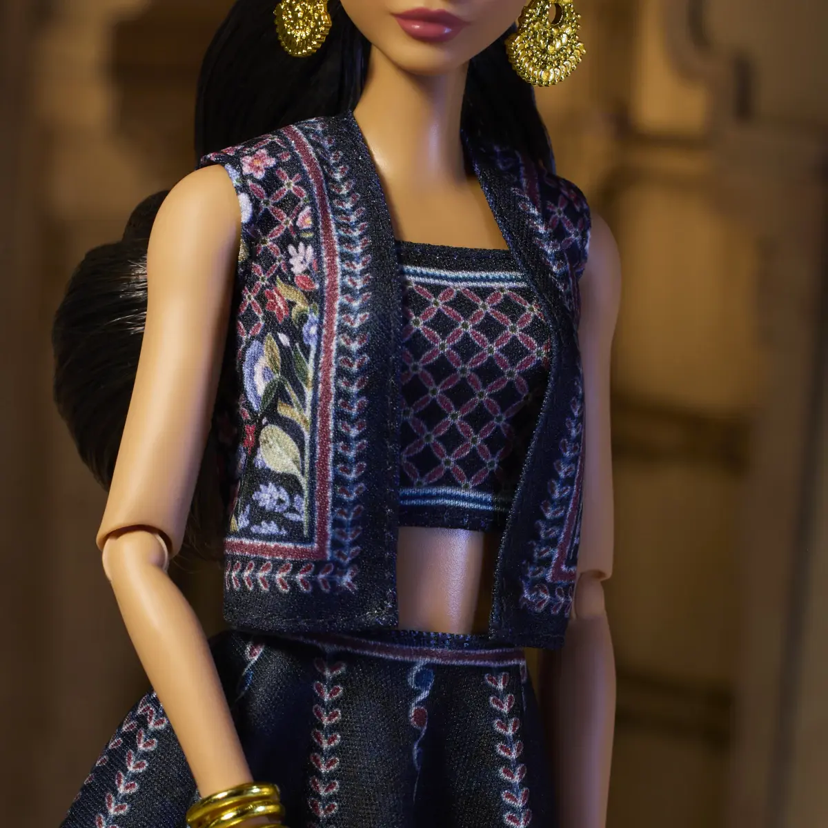 Barbie Diwali Doll by Anita Dongre Wearing Festival of Lights Look, Holiday Collectible, 6Y+