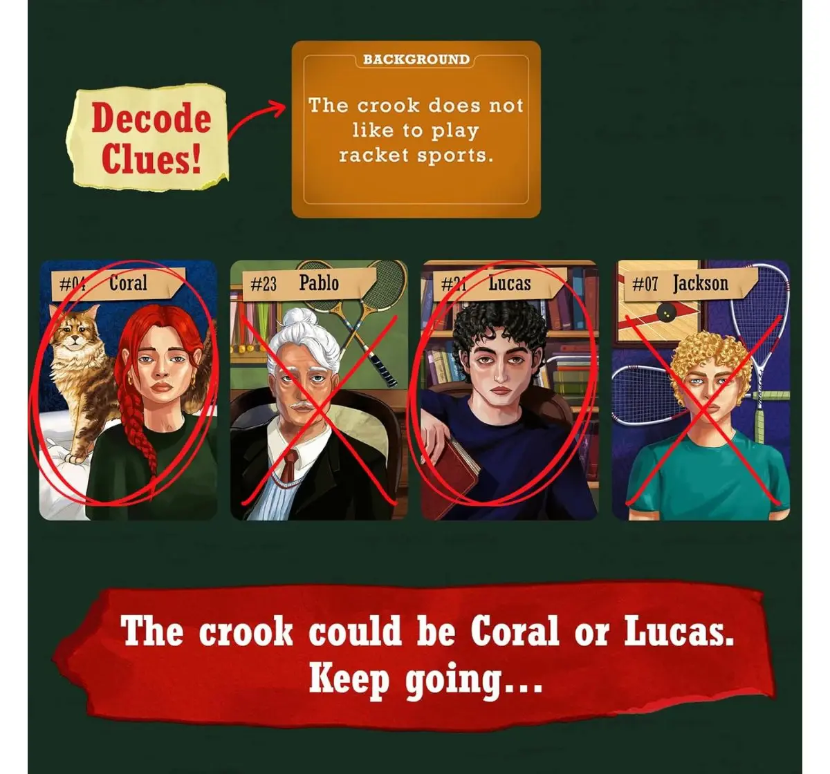 Skillmatics Catch The Crook, Strategy & Mystery Board Game, 10Y+