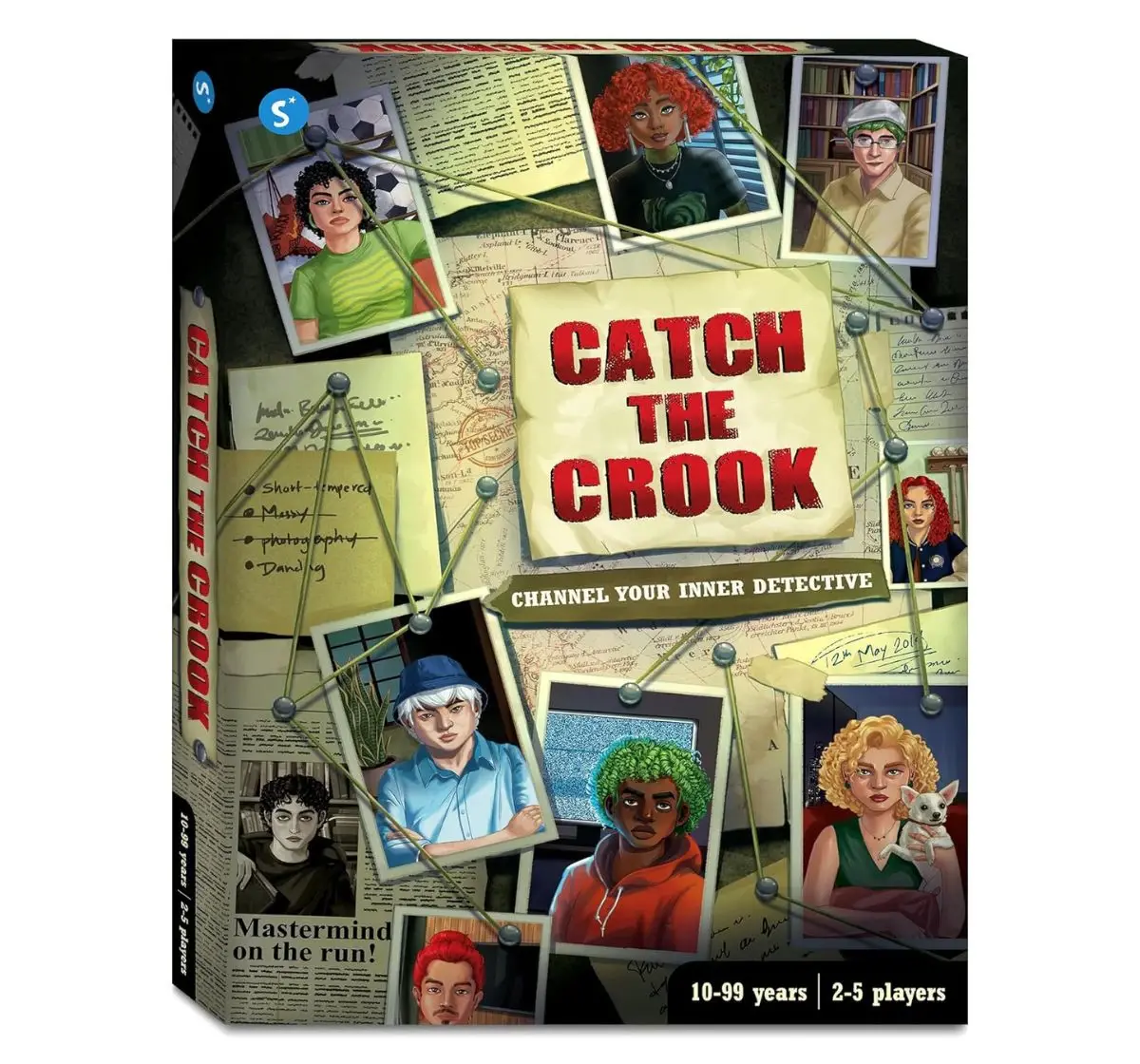 Skillmatics Catch The Crook, Strategy & Mystery Board Game, 10Y+