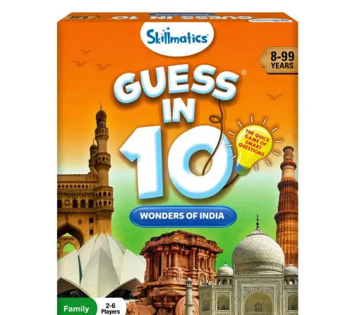 Skillmatics Guess In 10: Wonders Of India, Trivia Card Game, 3Y+