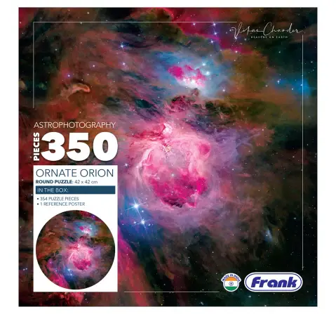 Frank Ornate Orion 350 pieces Astrophotography Round Puzzle, 10Y+