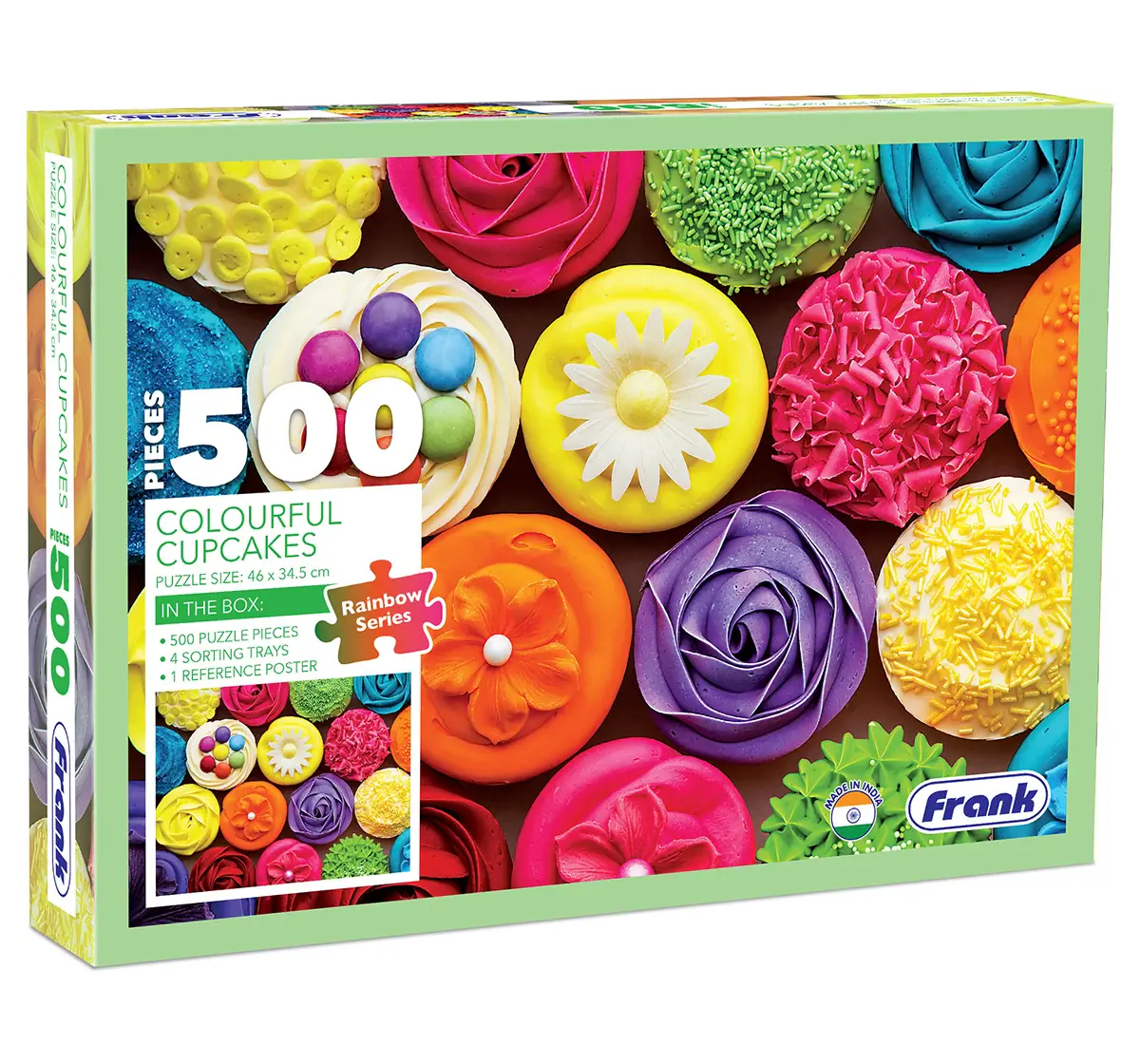 Frank Colourful Cupcakes 500 pieces Puzzle, 10Y+