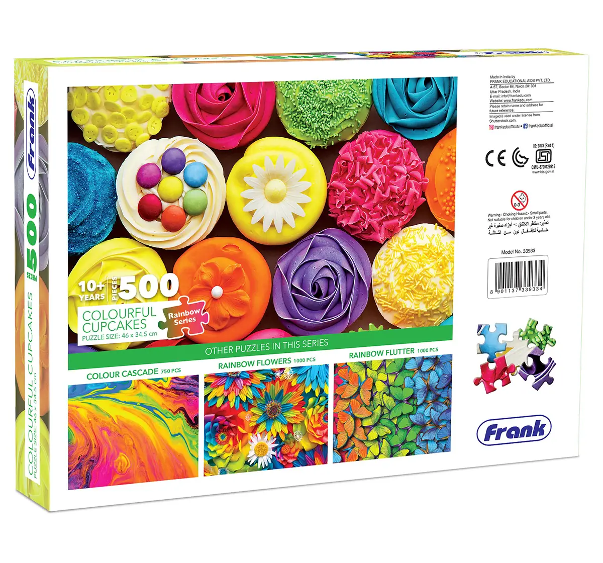 Frank Colourful Cupcakes 500 pieces Puzzle, 10Y+