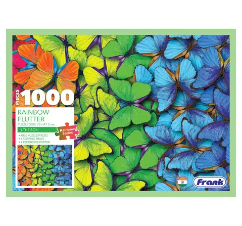 Frank Rainbow Flutter 1000 pieces Puzzle, 15Y+