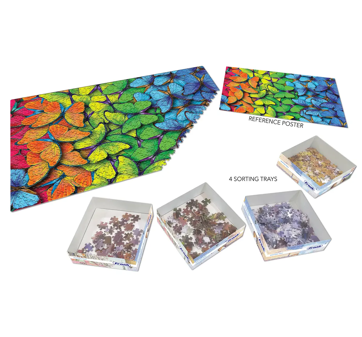 Frank Rainbow Flutter 1000 pieces Puzzle, 15Y+