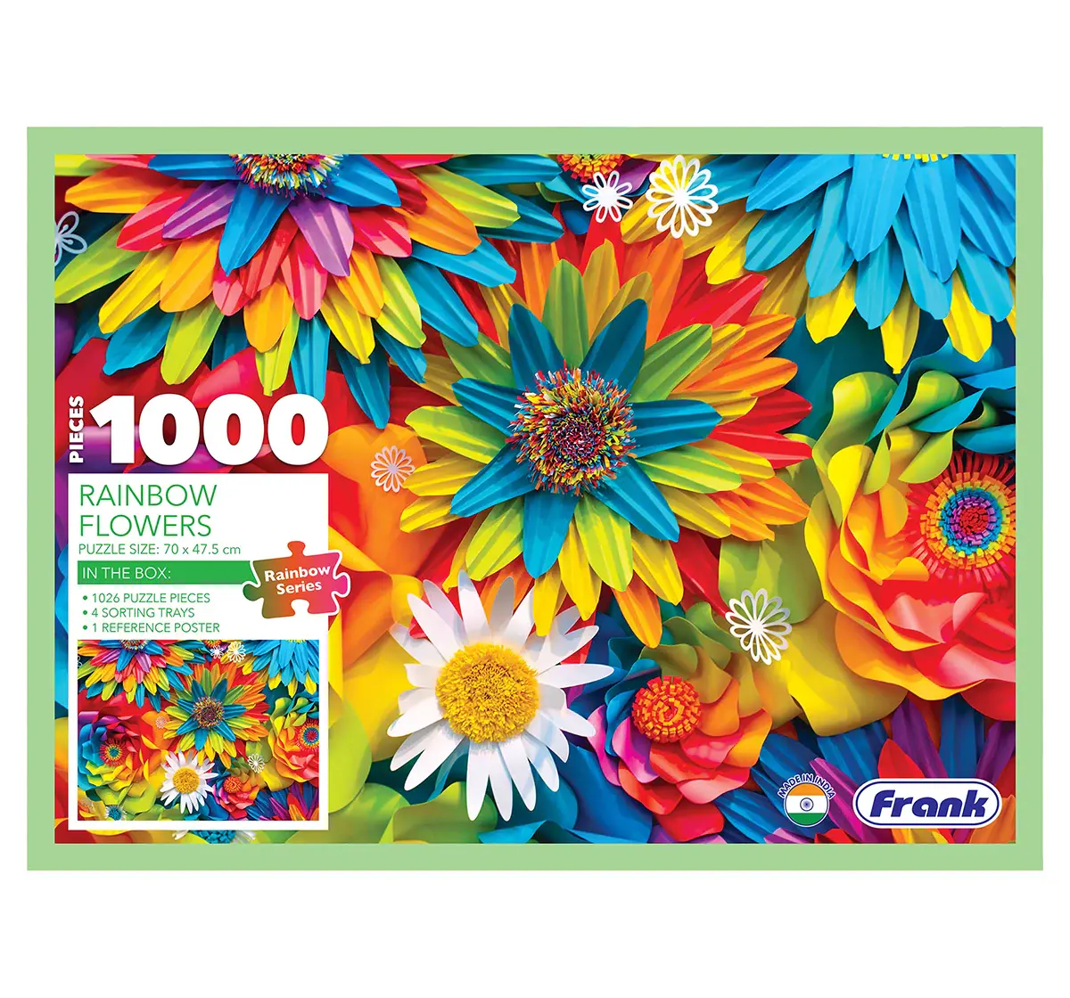 Frank Rainbow Flowers 1000 pieces Puzzle, 15Y+