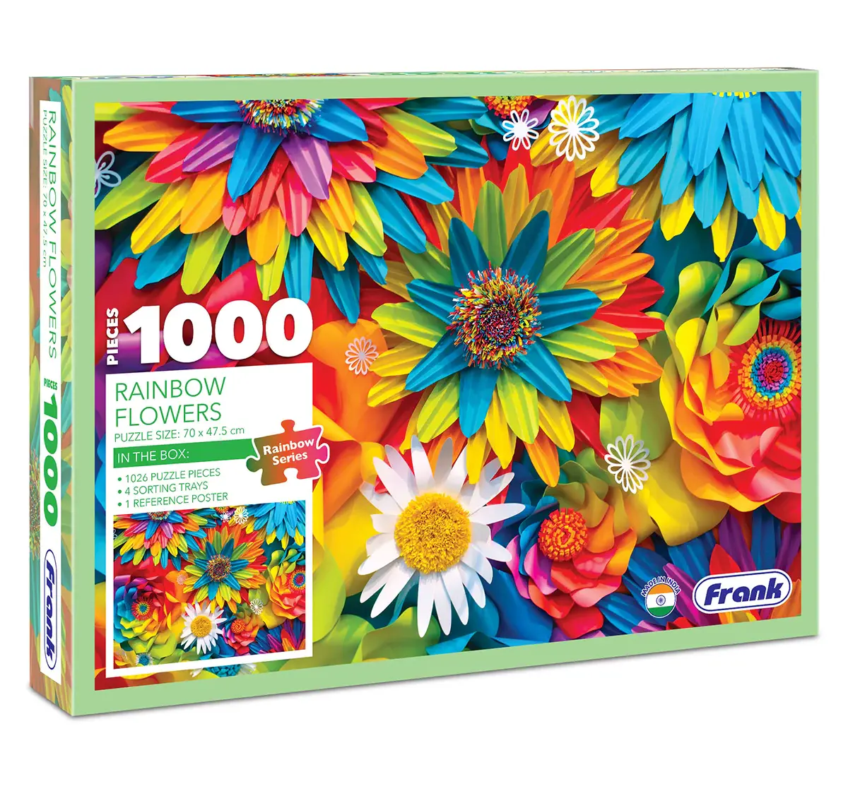 Frank Rainbow Flowers 1000 pieces Puzzle, 15Y+