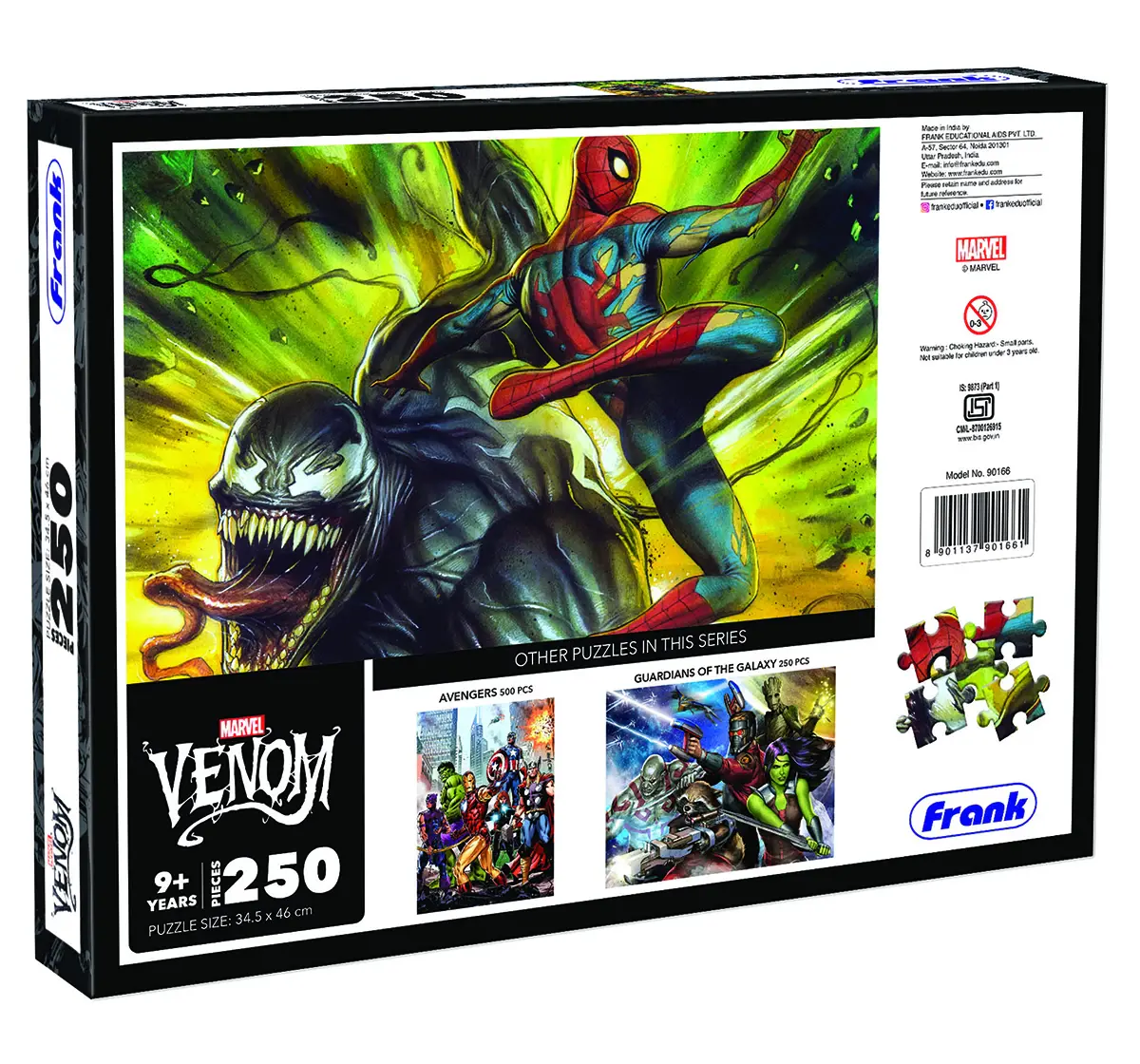 Frank Marvel Venom 250 pieces Puzzle, 9Y+