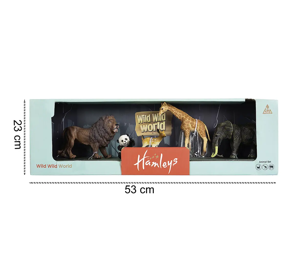 Hamleys Wild Animals Pack of 5, 3Y+