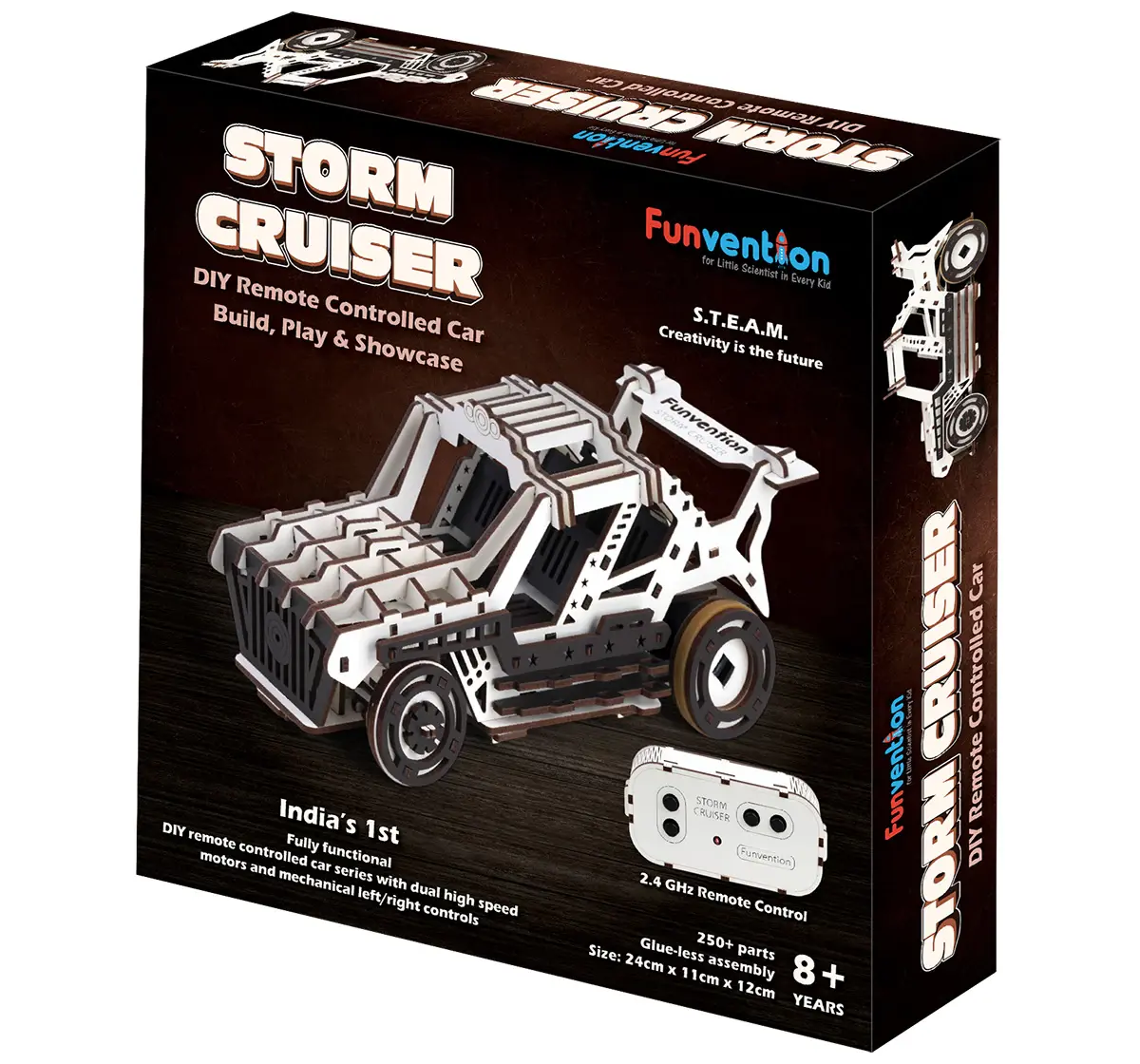 Funvention Storm Cruiser DIY Remote Control Car Model , 8Y+