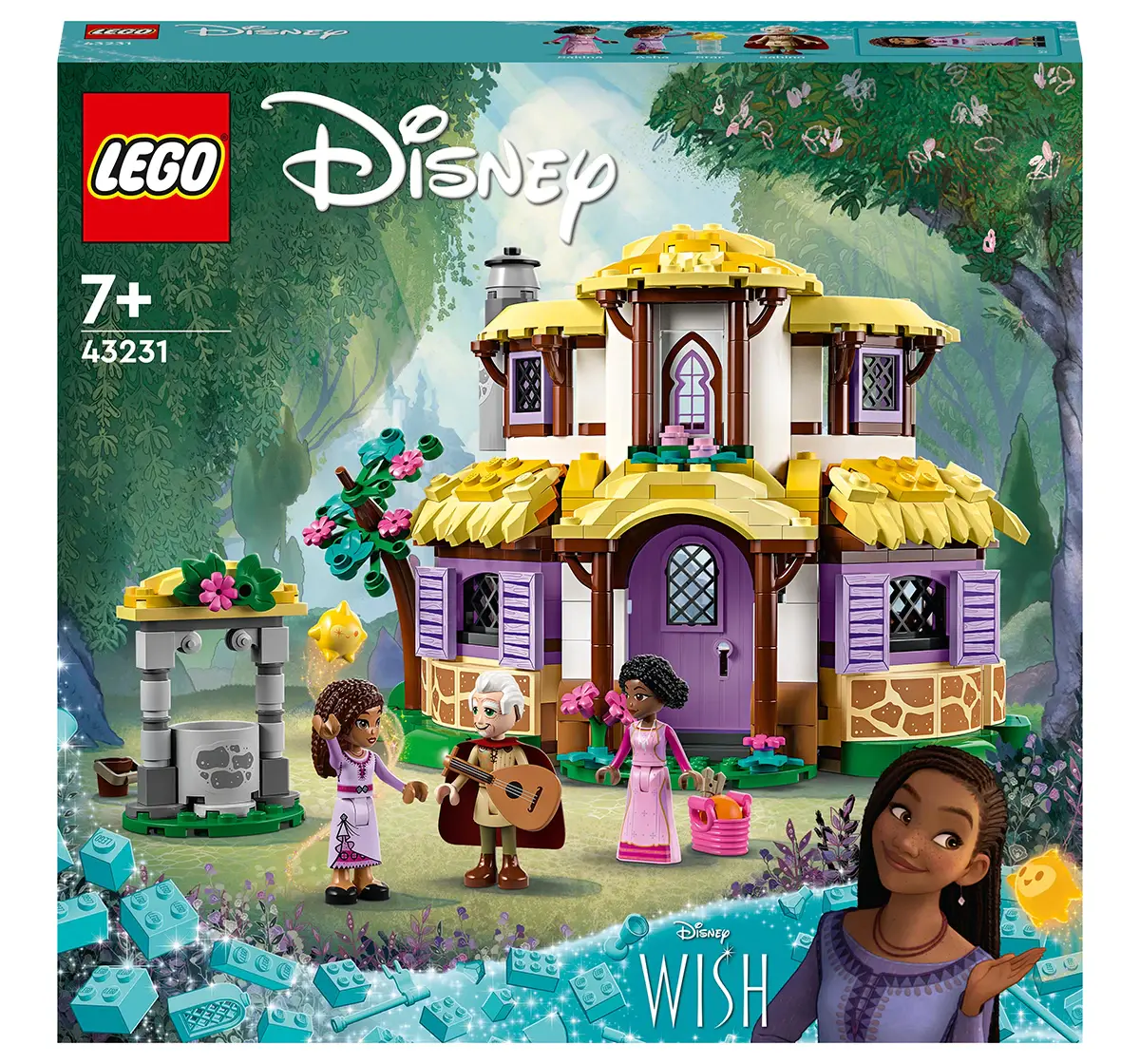 LEGO Disney Ashas Cottage 43231 Building Toy Set (509 Pieces) 7Y+