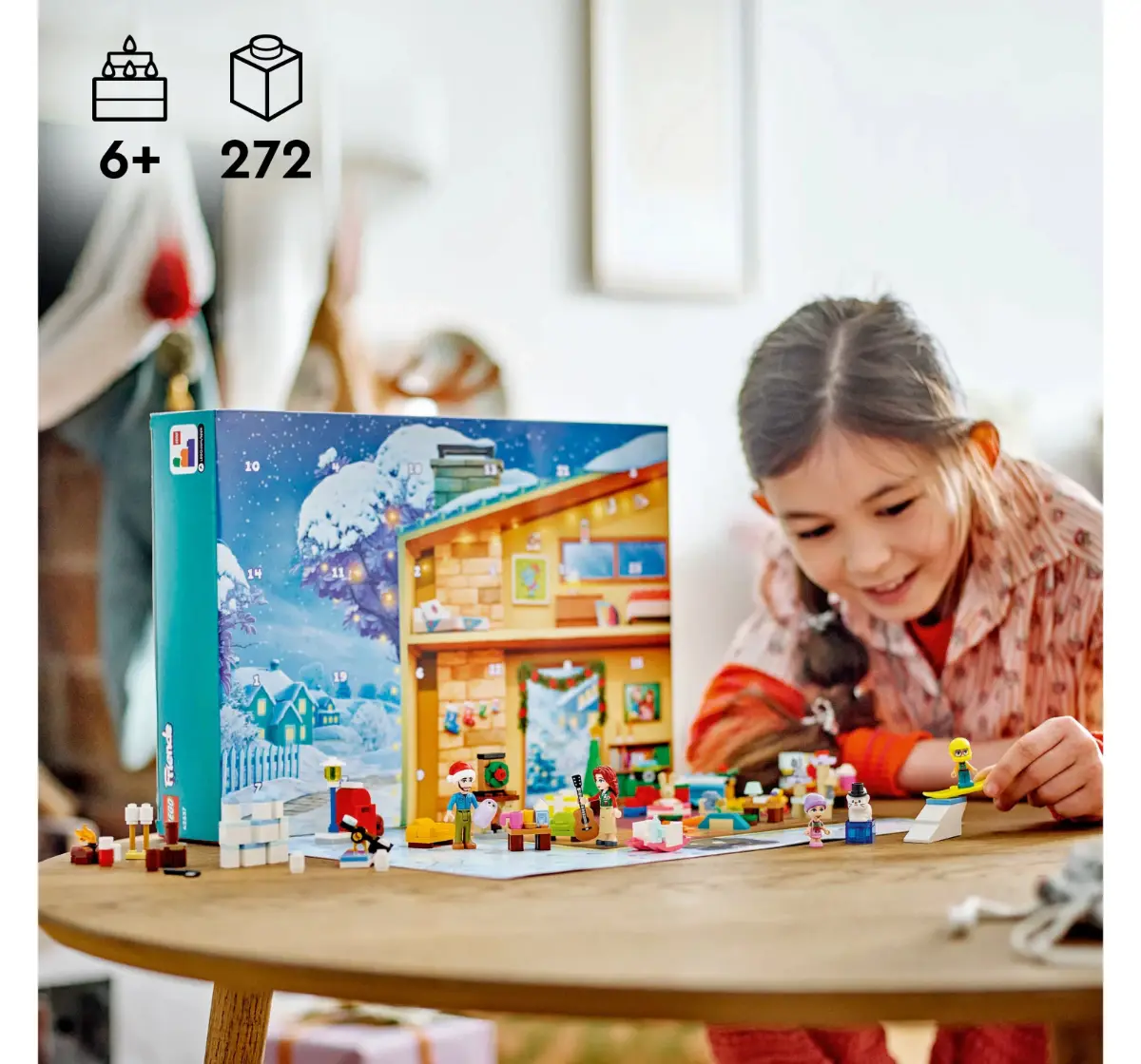 LEGO Friends Advent Calendar 2024, Christmas Toy 42637 (272 Pieces), 6Y+