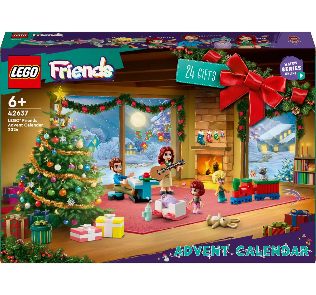 LEGO Friends Advent Calendar 2024, Christmas Toy 42637 (272 Pieces), 6Y+