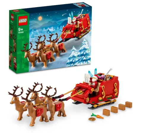 LEGO Iconic Santas Sleigh Toy 40499 (343 Pieces), 9Y+